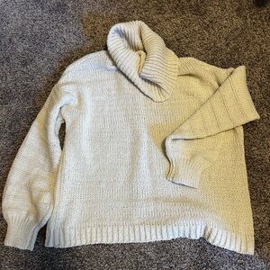 Wonderly Cream Cowl Neck Sweater